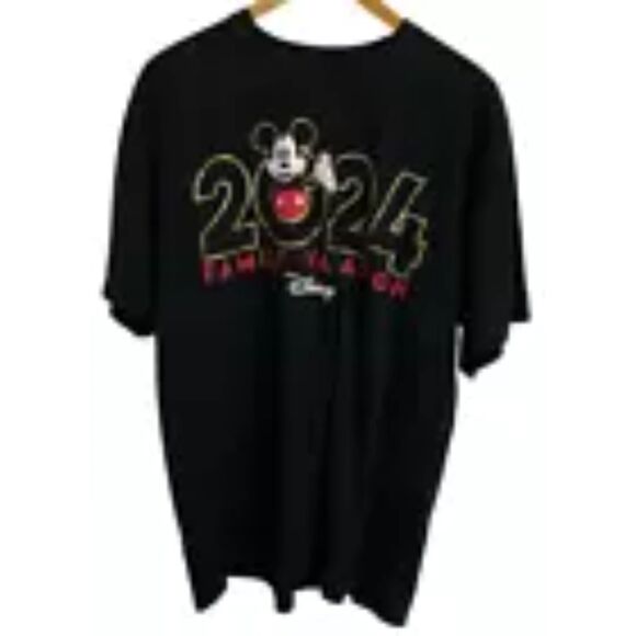 Disney Other - Disney Family Vacation 2024 Mickey Mouse Black Shirts T-shirt Size XL